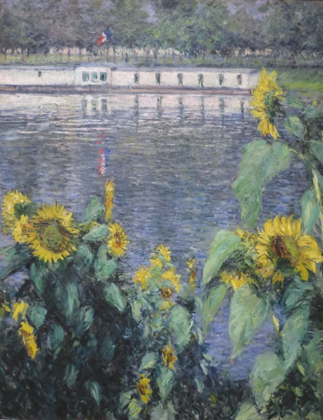 Girasoles a orillas del Sena