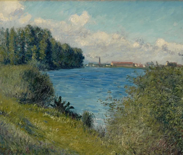 O Sena em Argenteuil, Gustave Caillebotte