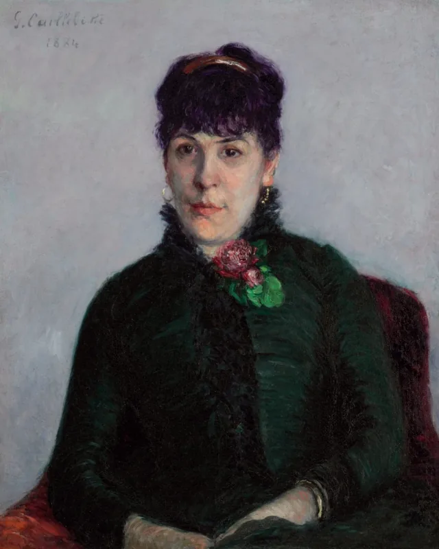 The Woman with Roses, Gustave Caillebotte
