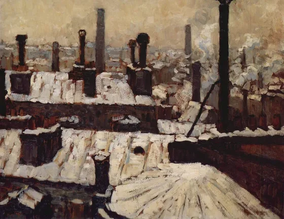 Toits sous la neige, Paris
