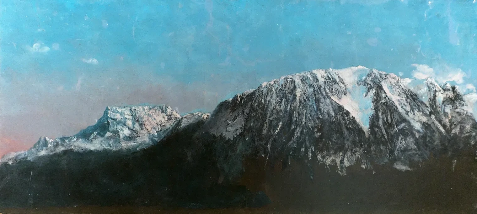 Panorama de los Alpes, Gustave Courbet