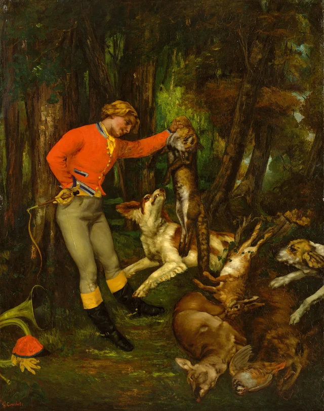 Après la chasse, Gustave Courbet