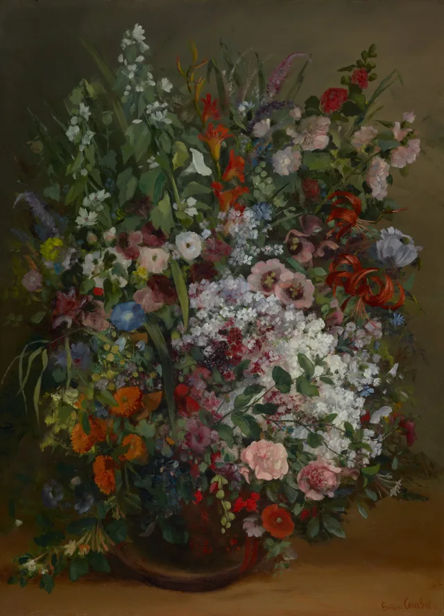 花瓶の花束, ギュスターヴ・クールベ