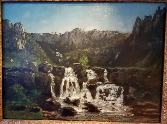 Waterfall at Ornans, Gustave Courbet
