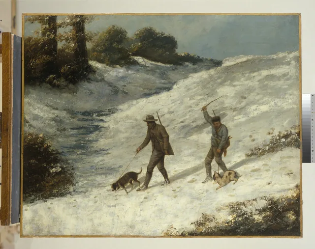 Chasseurs dans la neige