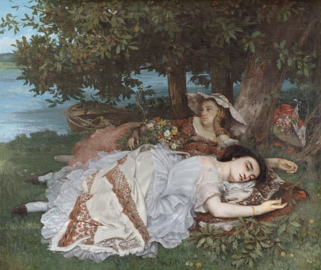 Señoritas a orillas del Sena, Gustave Courbet