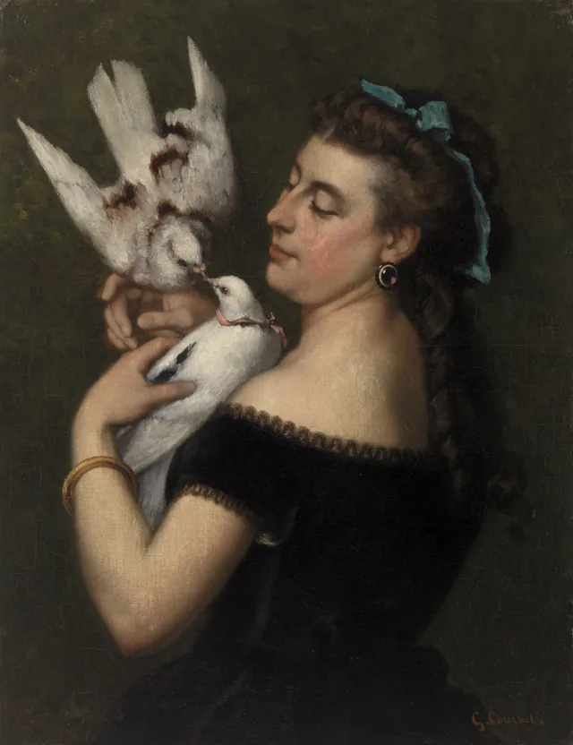 Femme aux pigeons
