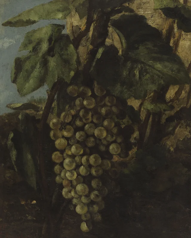 Racimo de uvas, Gustave Courbet