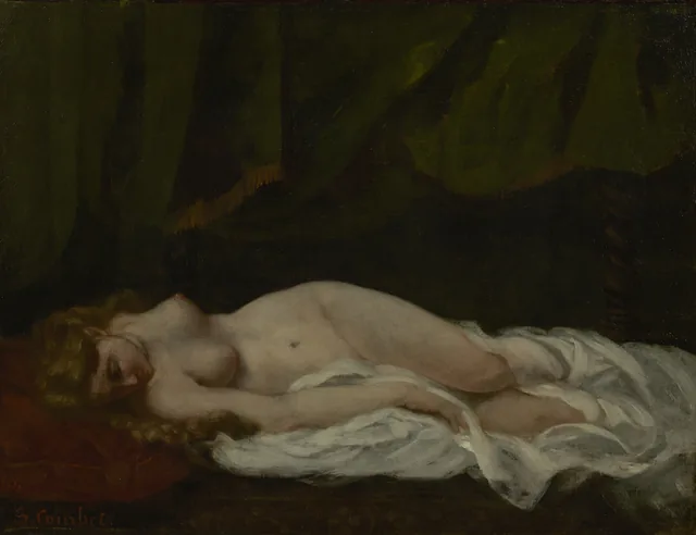 Sleeping girl, Gustave Courbet