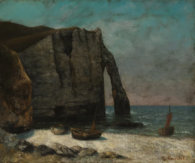El acantilado de Étretat, Gustave Courbet