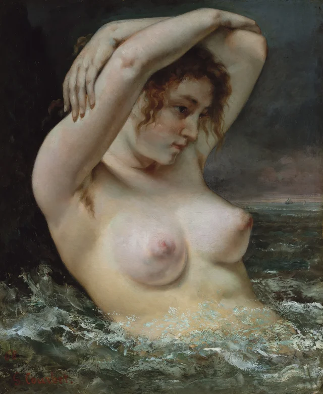 La mujer en las olas