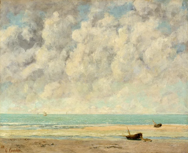 El mar en calma, Gustave Courbet