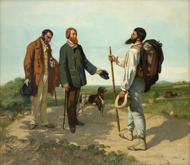 La Rencontre, ou Bonjour Monsieur Courbet, Gustave Courbet