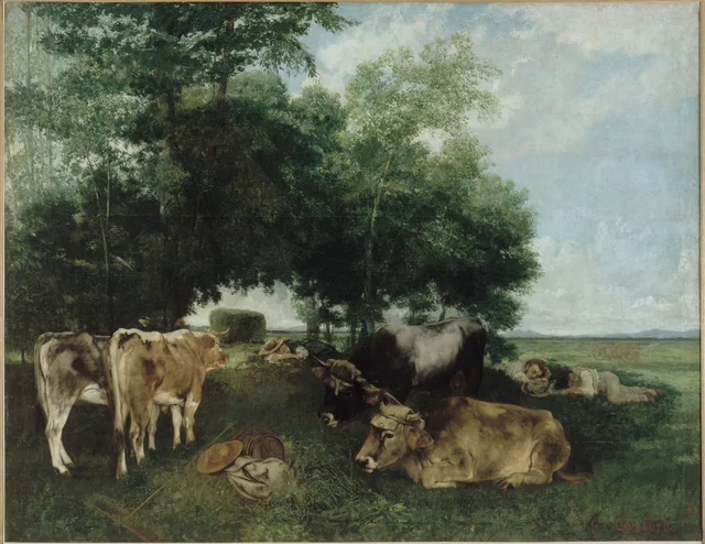 The Siesta during the Haymaking Season, Gustave Courbet