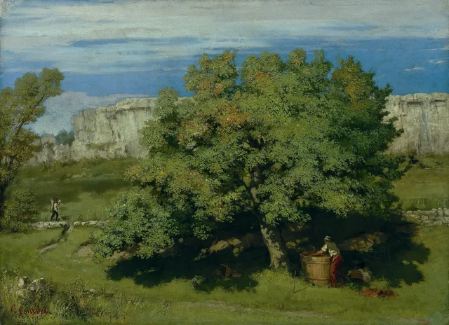 La vendimia en Ornans, bajo la Roche-du-Mont, Gustave Courbet