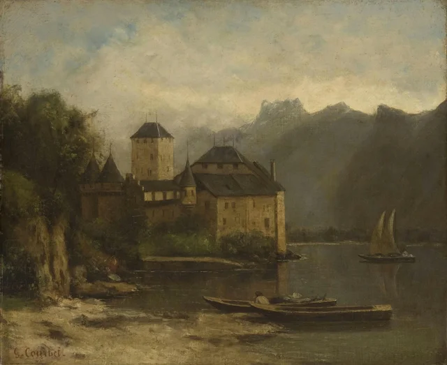El castillo de Chillon, Gustave Courbet