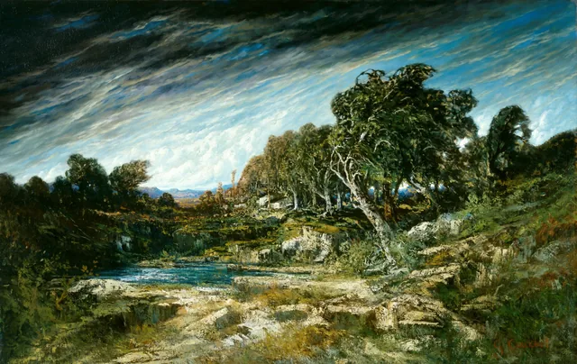 Le Coup de vent, Gustave Courbet