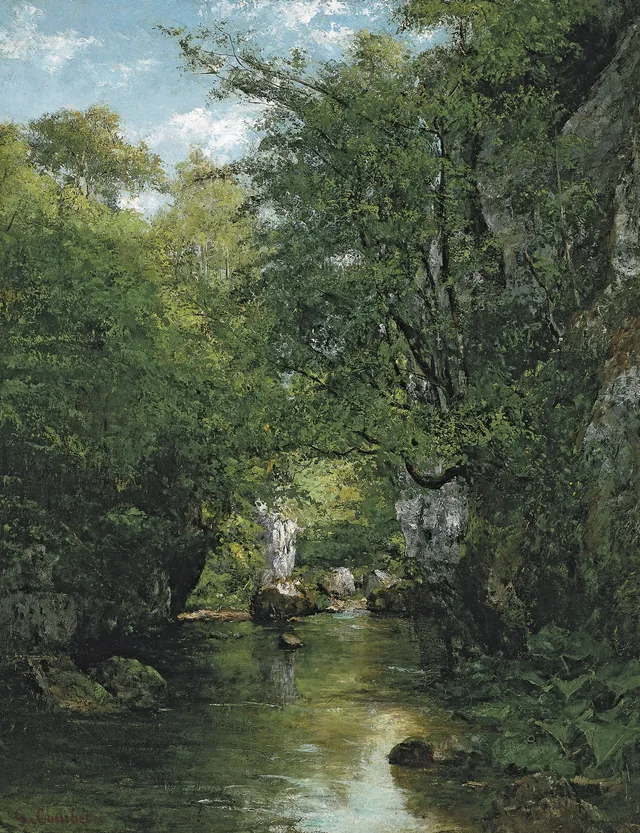 The Water Stream, La Brème, Gustave Courbet