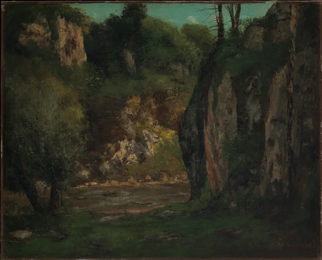 The Hidden Brook, Gustave Courbet