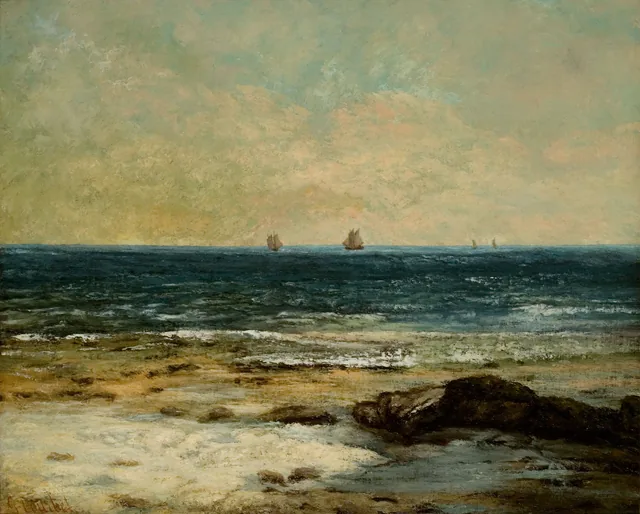 Les Bords de la mer à Palavas, Gustave Courbet