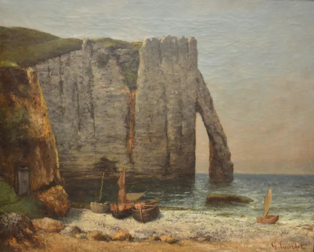 Rocks of Étretat, Gustave Courbet