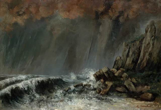 Marina: la tromba, Gustave Courbet