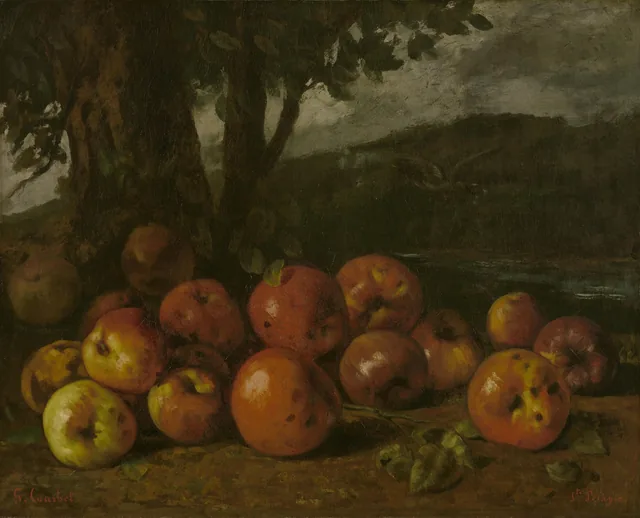 Still Life with Apples, Gustave Courbet