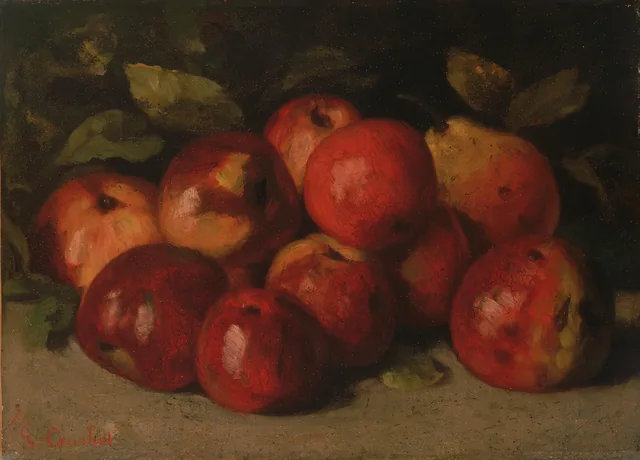 Still Life with Apples and a Pear, Gustave Courbet