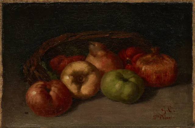 Still Life with Apples, Pear, and Pomegranates, Gustave Courbet