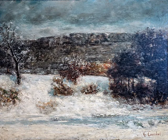 Snow Landscape, Gustave Courbet