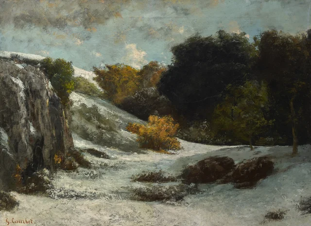 Paisaje bajo la nieve