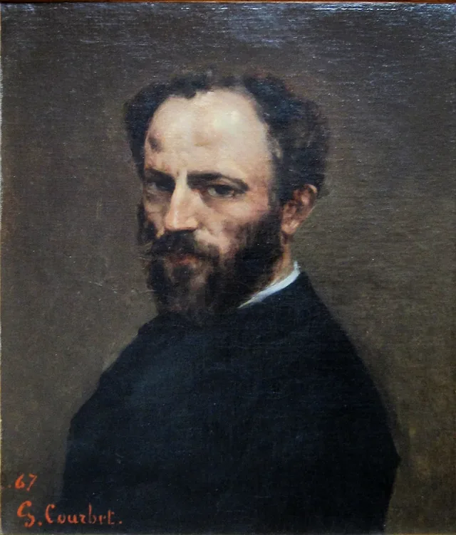 Portrait of Amand Gautier (1825-1894), painter, Gustave Courbet