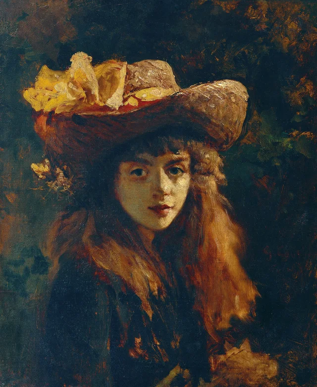 Retrato de una muchacha, Gustave Courbet
