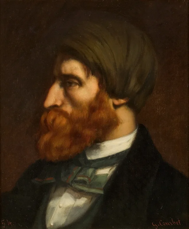Portrait of Bruyas in Profile, 1854, Gustave Courbet