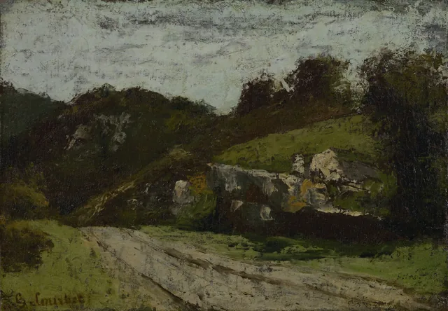 Road in sunshine, Gustave Courbet