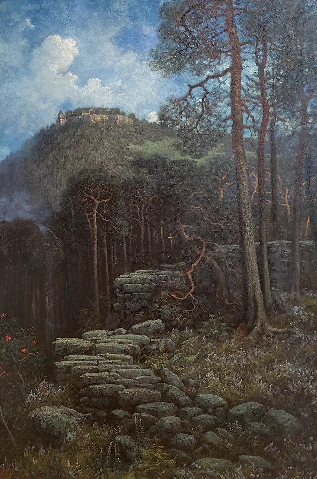 Le Mont Sainte-Odile avec le mur païen, Gustave Doré