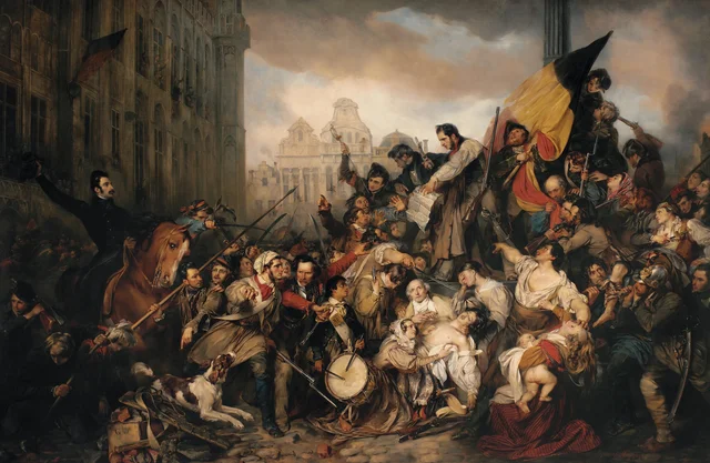 Episode of the September Days 1830 on the Grand Place of Brussels, Gustave Wappers