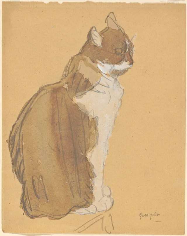 Chat à la poitrine blanche, Gwen John
