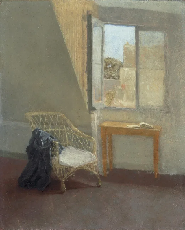 Coin de l'atelier de l'artiste à Paris
