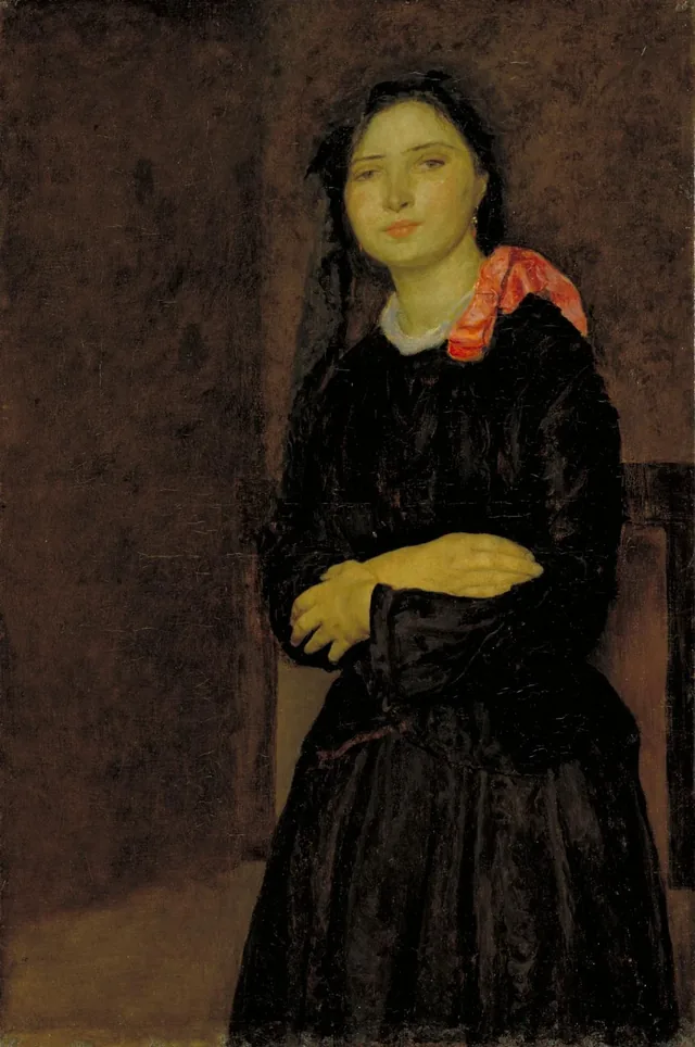 Dorelia en robe noire