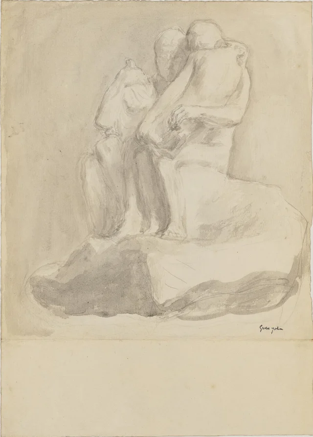 Étude pour « La Mort d'Alceste » de Rodin