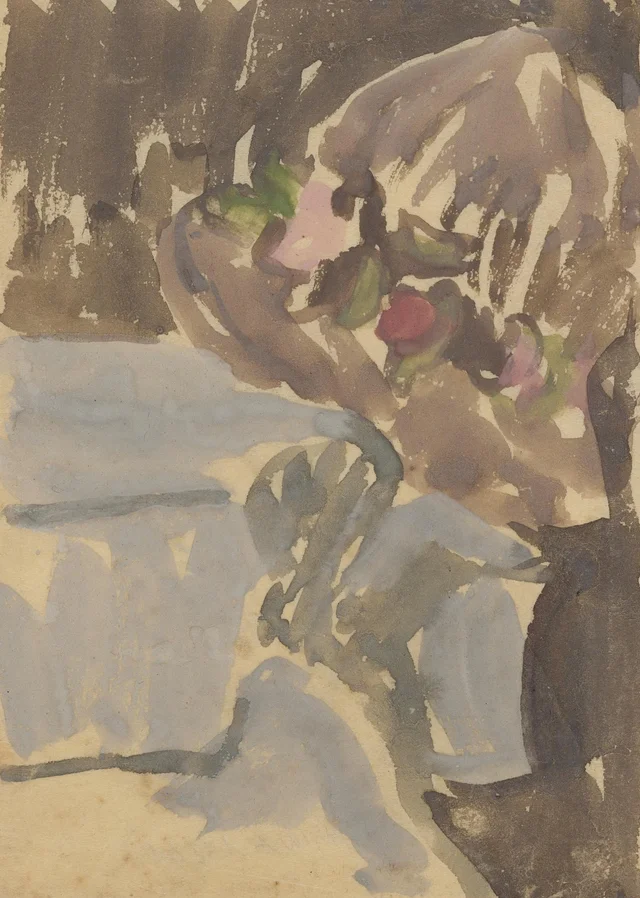 Mujer con sombrero, Gwen John