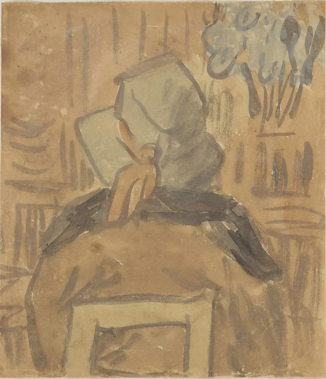 Femme en chapeau et manteau