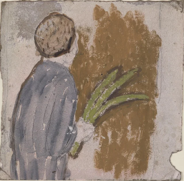 Fillette à la palme