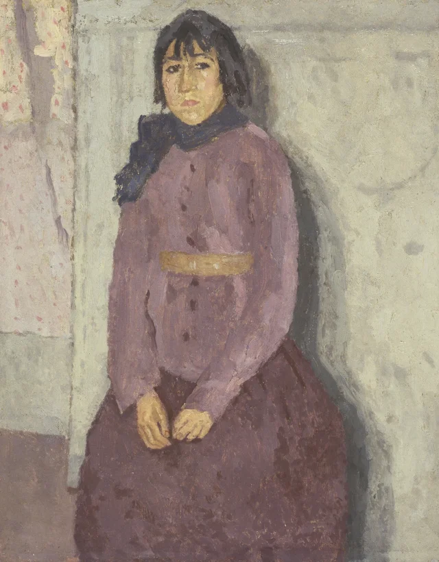 Niña con pañuelo azul, Gwen John