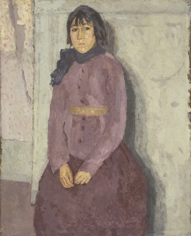 Fillette au foulard bleu, Gwen John