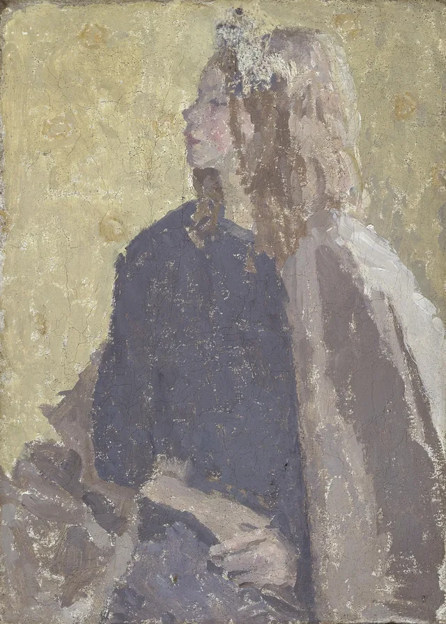 Fillette de profil