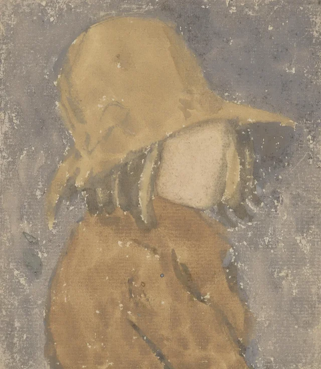 Niña con sombrero y abrigo, Gwen John