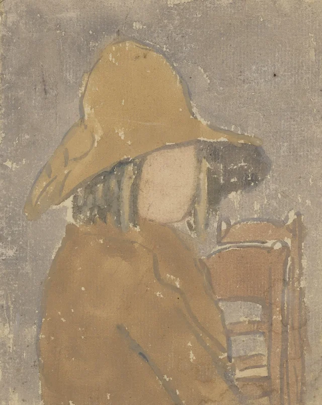 Niña con sombrero y abrigo, Gwen John