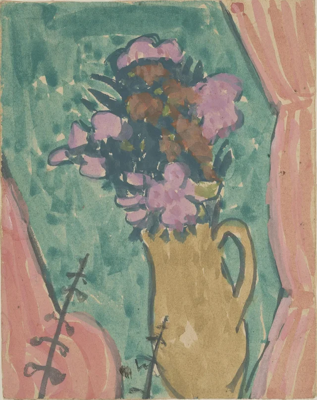 Fleurs dans un pichet